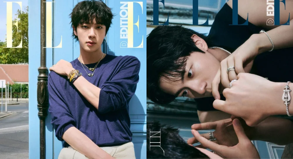 BTS’s Jin proves his “Worldwide Handsome” nickname once again as he takes over ELLE’s digital cover in a stunning Paris castle photoshoot