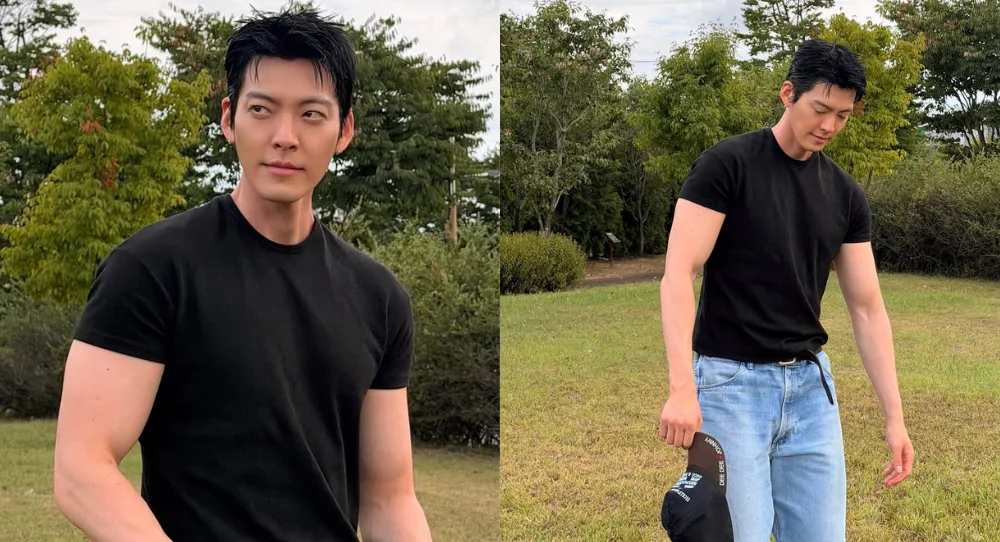 Kim Woo Bin turns heads in simple jeans and black T-shirt after confirming new drama "Gifted"