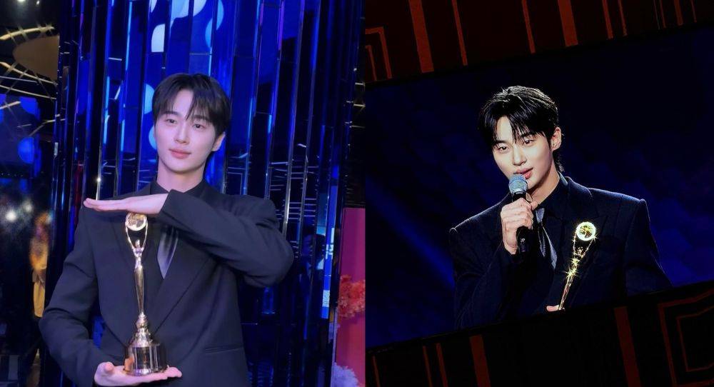 Byeon Woo Seok thanks fans for their time and love after winning the popularity award through 100 percent public voting