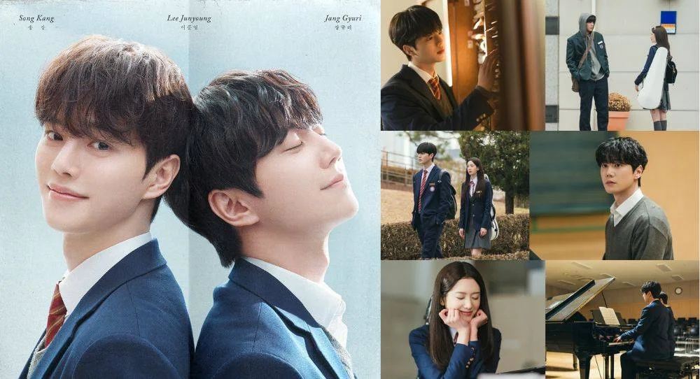 Song Kang, Lee Jun Young, and Jang Gyu Ri show three different charms as same-age art school students in new drama 'Four Hands, Two Sonatas'