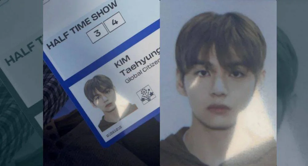 BTS’s V reveals a new ID photo from the World Cup and fans say even his access card looks like a professional photoshoot