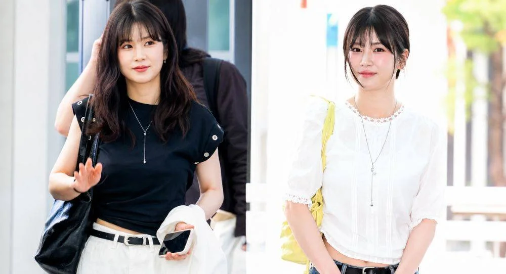 Apink’s Chorong surprises fans with a noticeably different look at the airport as people wonder if her makeup and styling changed