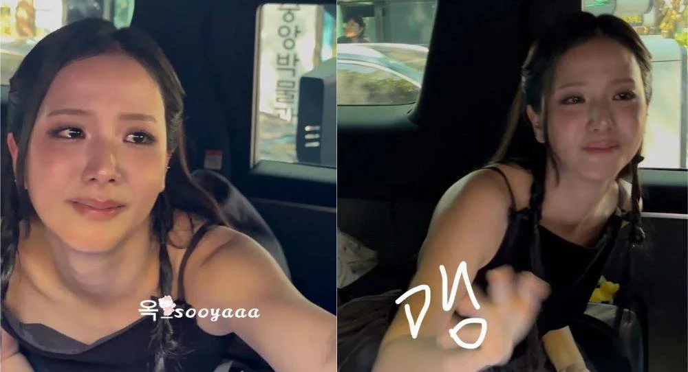 BLACKPINK’s Jisoo is seen wiping away tears after 10th anniversary fan event as some fans worry she carried too much of the apology alone
