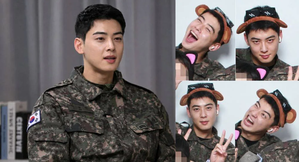 Cha Eun Woo surprises fans with playful military photos and a noticeably fuller, stronger look