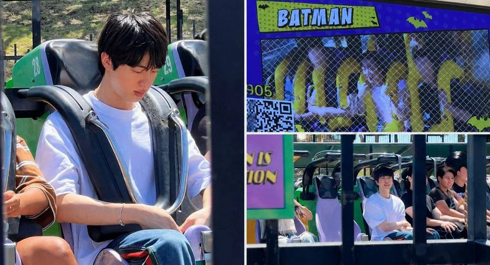 BTS Jin surprises fans with his simple way of enjoying a day off at a U.S. theme park