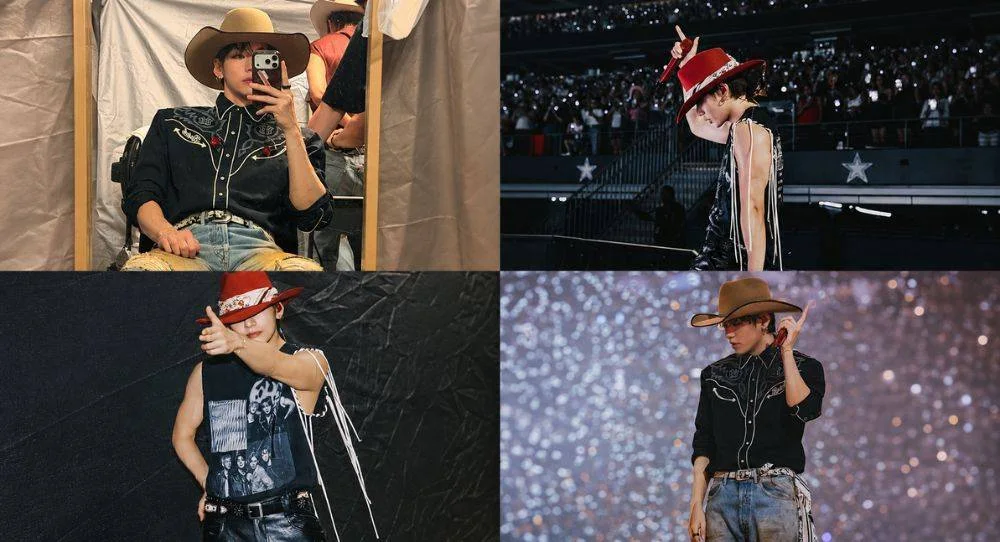 BTS’s V turns into a Texas cowboy as backstage photos from Arlington concert draw attention