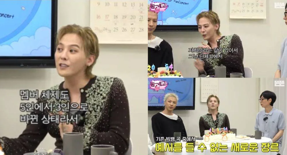 G-Dragon opens up about BIGBANG’s shift from five members to three and says creating a new sound became part of their 20th anniversary challenge