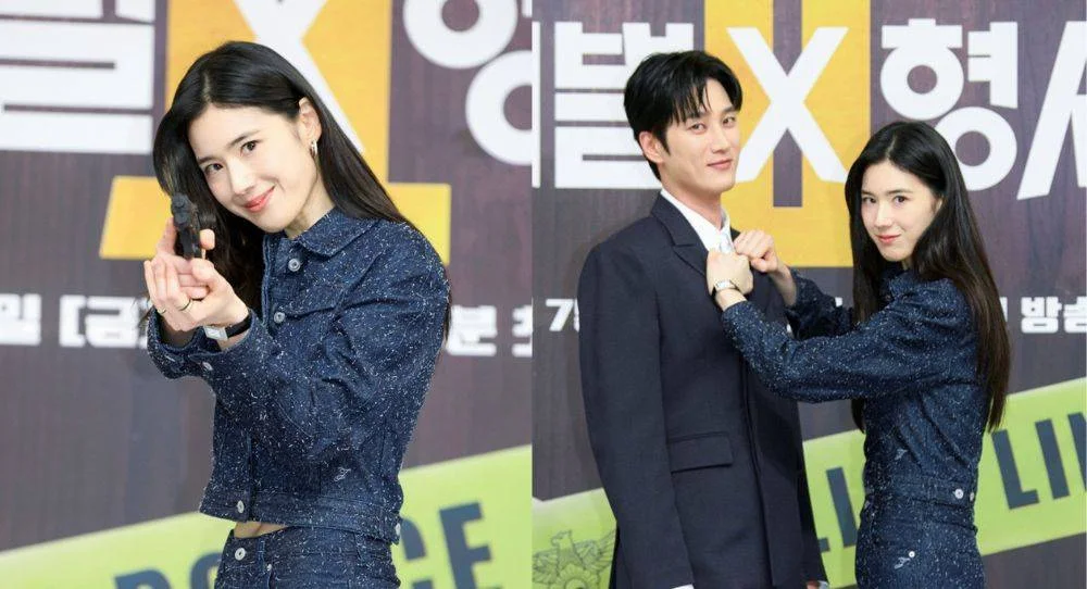 Jung Eun Chae draws attention for wearing a full denim setup in over 36 degree heat as some say the outfit hid her slim waistline