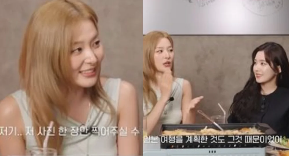 Red Velvet’s Seulgi hilariously rejects a photo request in Japan before realizing fans only wanted a group picture