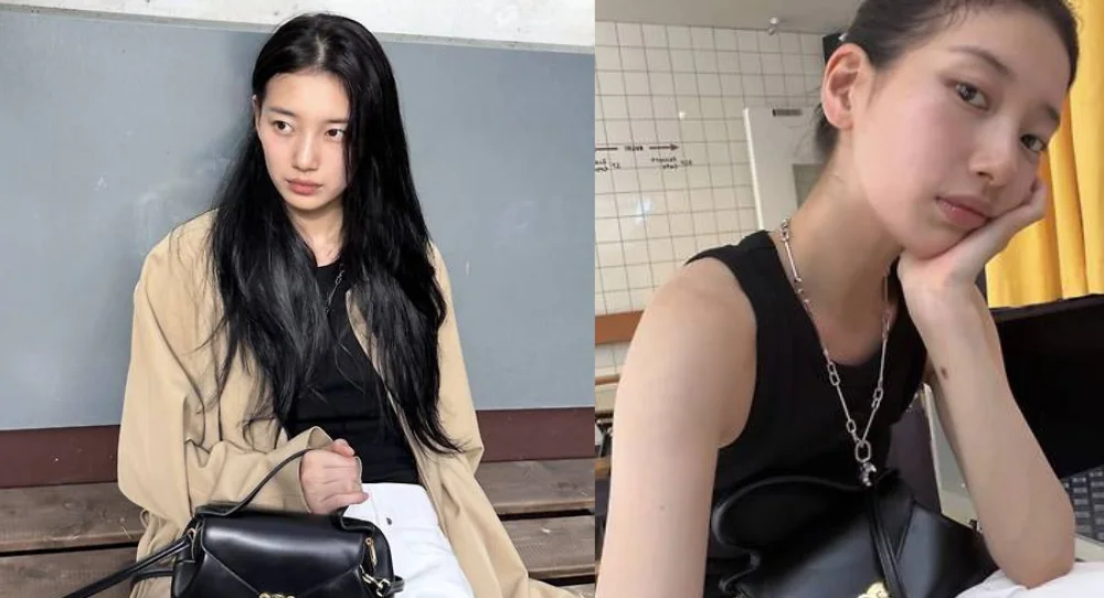 Suzy gets an early start on fall fashion in August as she admits “it’s still hot”