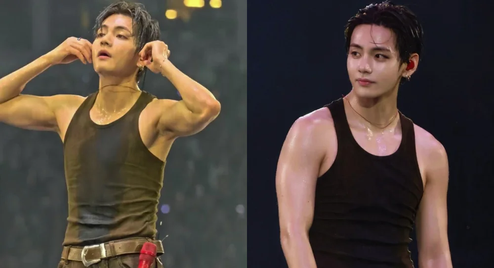 BTS’s V leaves Baltimore fans stunned as sweat-soaked tank top moment goes viral during stadium concert