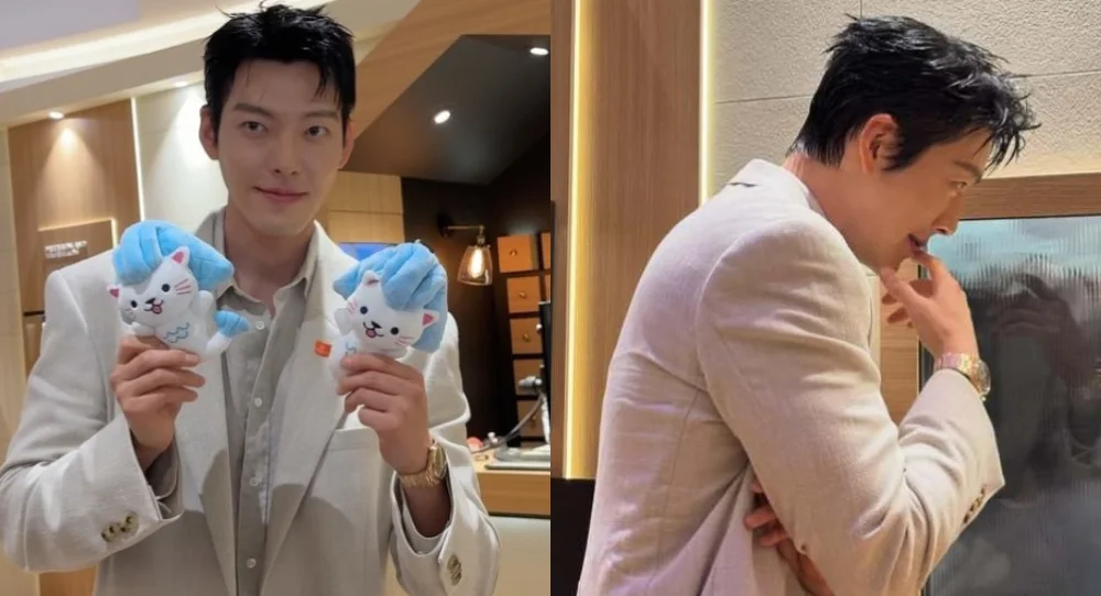 Kim Woo Bin draws attention with broad shoulders and sharp visuals at luxury watch event in Singapore