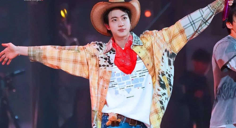 BTS’s Jin leaves netizens amazed after his cowboy look in Texas makes him look like a real-life Woody