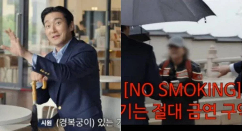 Super Junior’s Choi Siwon steps in after spotting a foreign tourist smoking inside Gyeongbokgung Palace and calmly asks them to stop