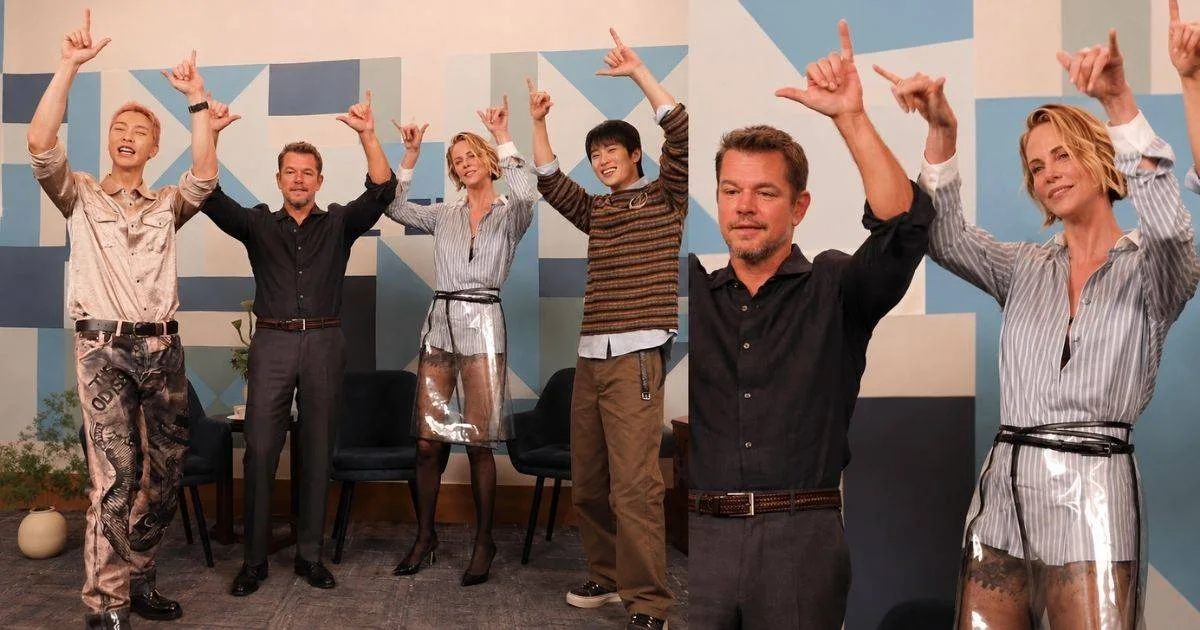 Matt Damon and Charlize Theron unexpectedly join NCT 127’s 'Blingy' dance challenge