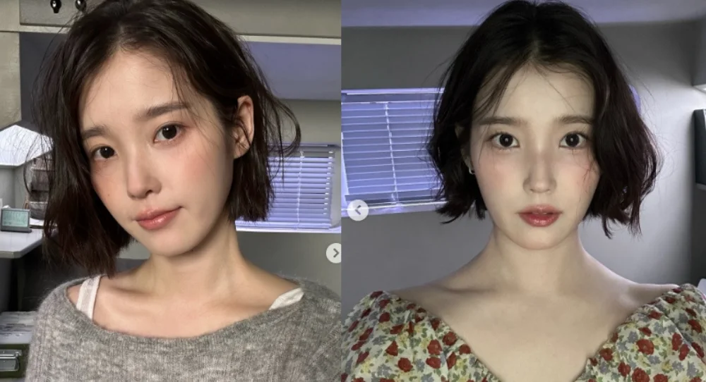 IU surprises fans with adorable short hair selfie after comeback