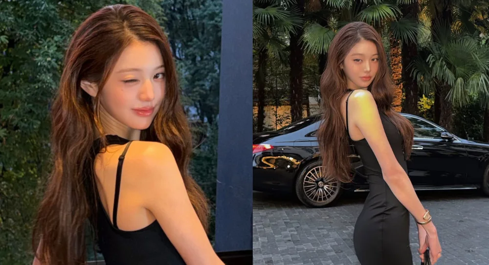 IVE’s Jang Wonyoung turns heads in fitted black dress with elegant new photos