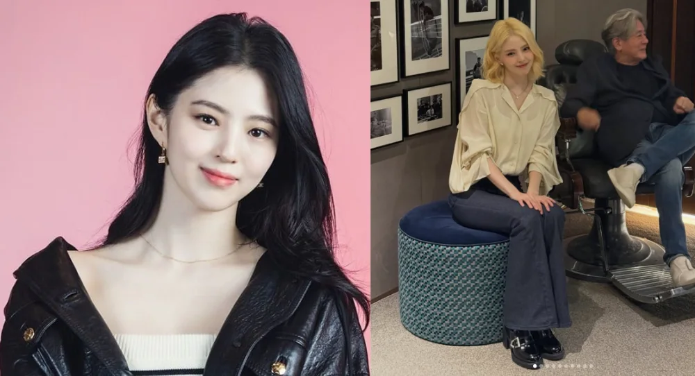 Han So Hee shows off blonde look and playful chemistry with Choi Min Sik at "The Intern" promotions