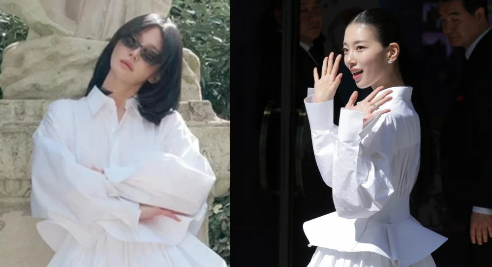 Suzy and Song Hye Kyo turn heads after wearing the same white mini dress
