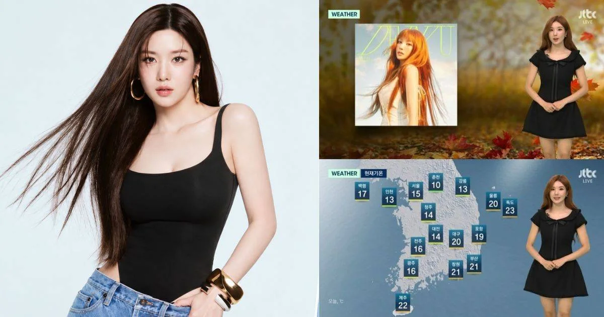 Kwon Eun Bi returns to live TV just three days after car accident and surprises as weather presenter