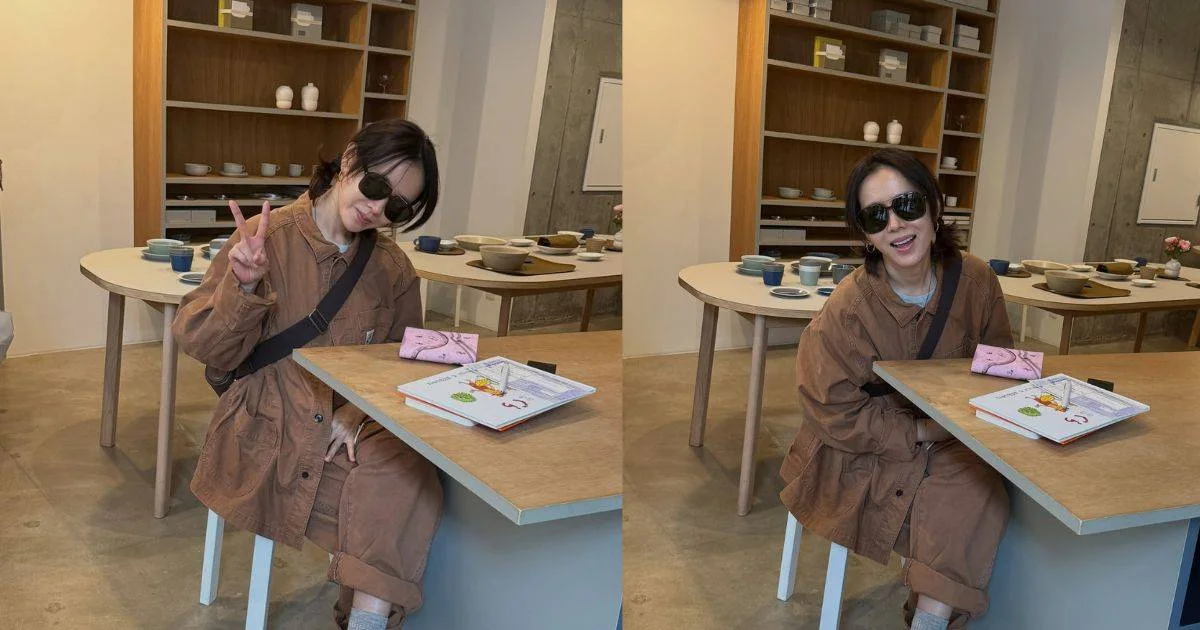 Son Ye Jin shares sweet working-mom moment after her young son takes her photo