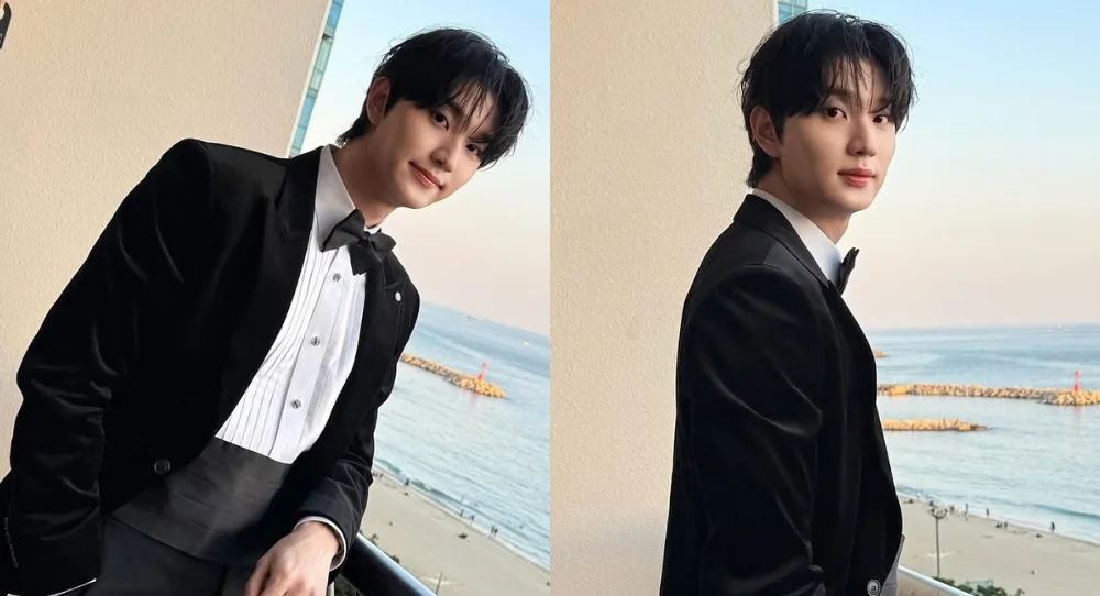Kim Jae Won turns heads in tuxedo as he makes first film debut at Busan festival