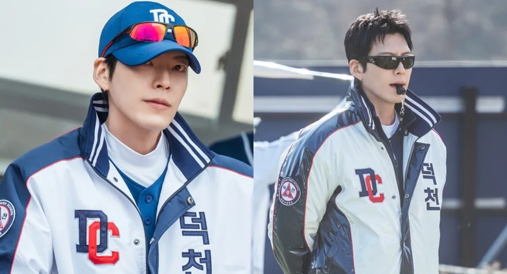 Kim Woo Bin transforms into a tough baseball coach in new "Gift" stills