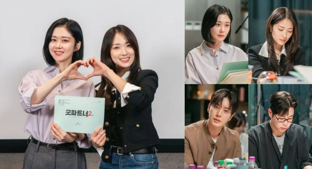 Jang Nara and Kim Hye Yoon show off their chemistry at 'Good Partner 2' script reading as Park Hae Jin joins as new rival