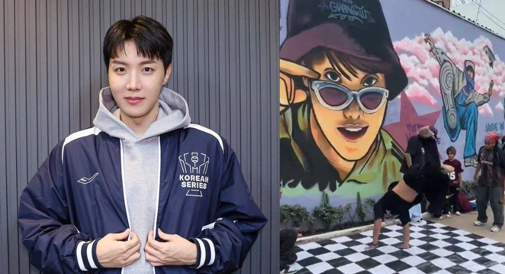 BTS' j-hope receives massive mural from Brazilian ARMY near São Paulo concert venue after months of preparation