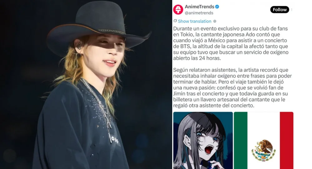 Japanese singer Ado reveals she became a fan of BTS' Jimin after attending their concert
