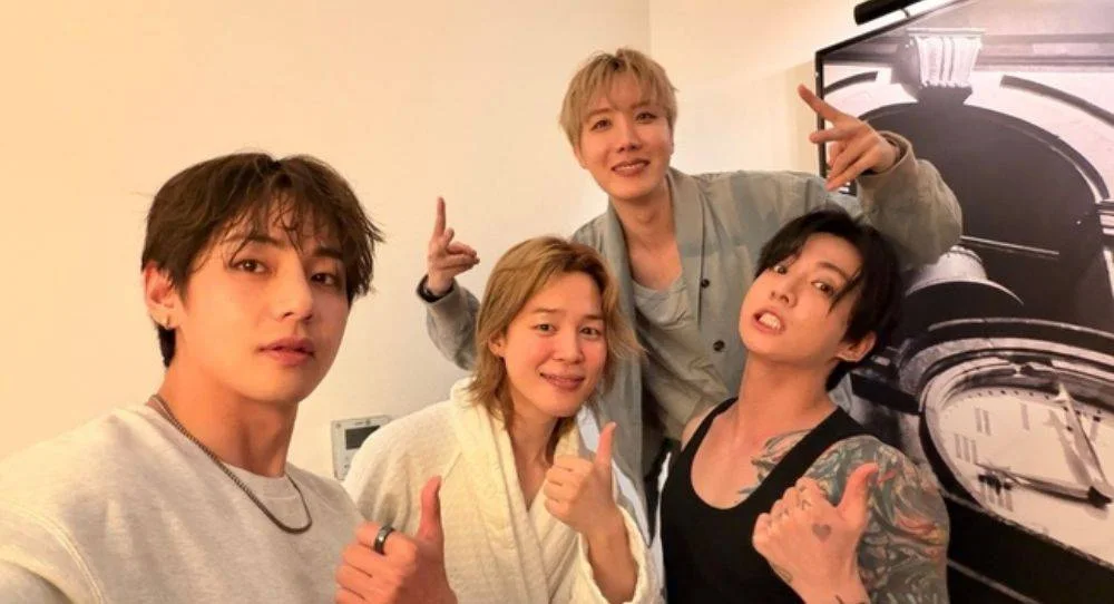 BTS’s Jungkook shares new tour moment with J-Hope, Jimin and V in South America