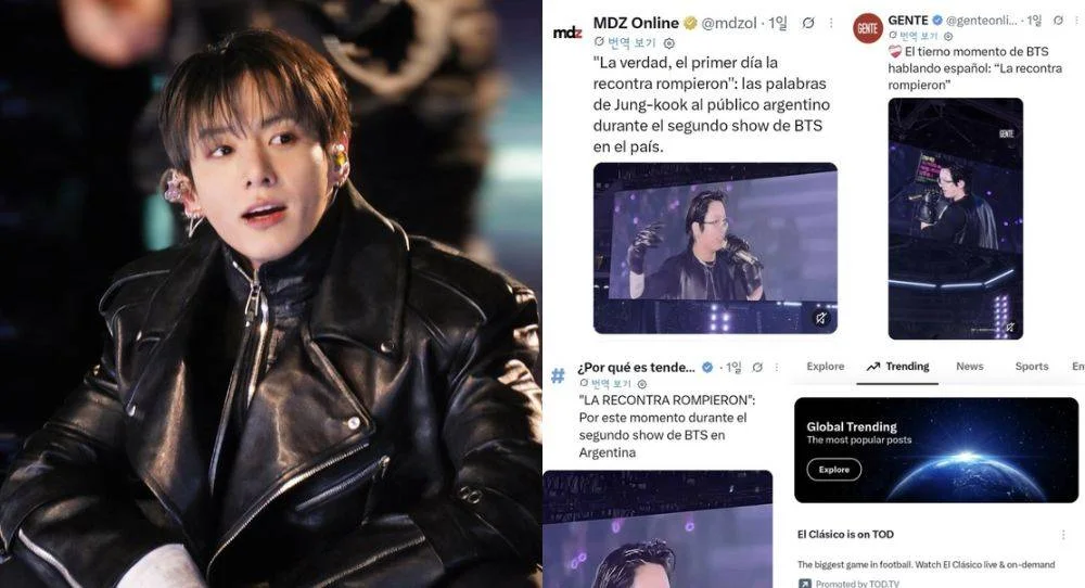 BTS Jungkook tops Argentina's real-time trends after impressing fans with local Spanish phrase